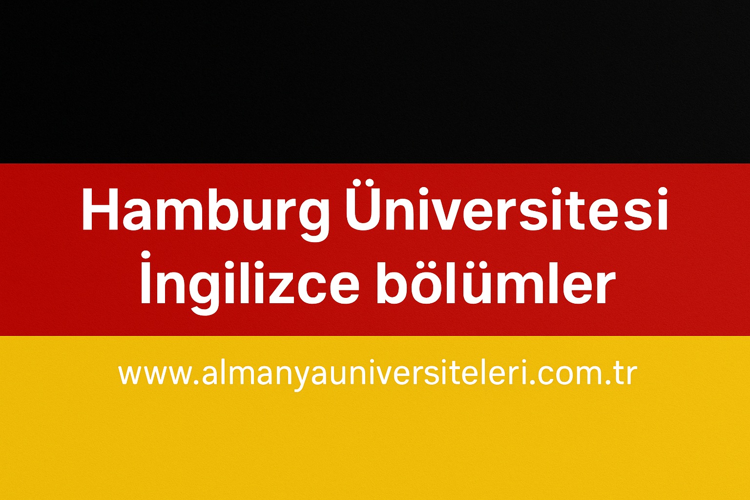 Hamburg Üniversitesi İngilizce bölümler